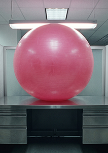 ballon sur bureau